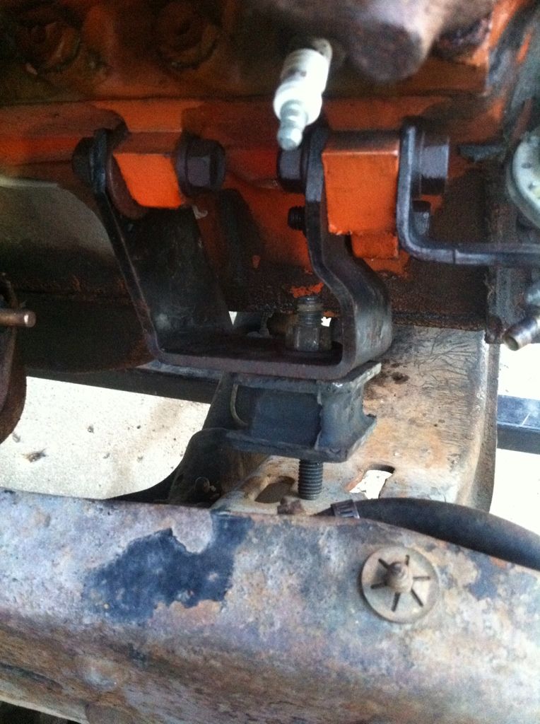 Why aren't the motor mounts lining up. Big block in 85 RC. Dodge Ram