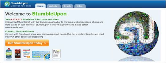 stumbleupon screenshot Top 50 Mạng Bookmarking Giúp Bạn Tăng Traffic và SEO Hiệu Quả