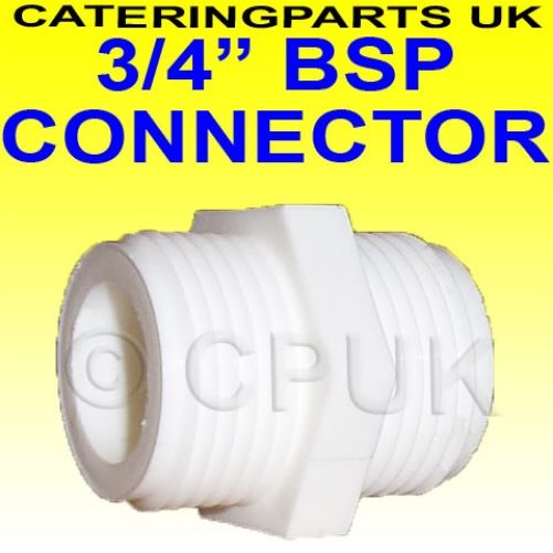WASHING MACHINE HOSE EXTENDER PIPE EXTENSION FITTING 3/4" BSP PLASTIC