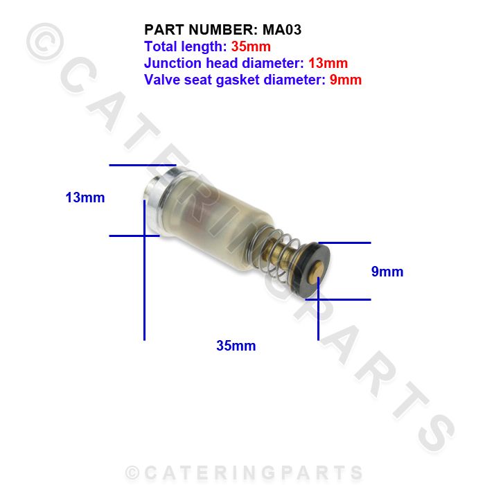 PACK OF 6 x MA03 GAS VALVE THERMOCOUPLE FOR FLAME SUPERVISION DEVICE FFD