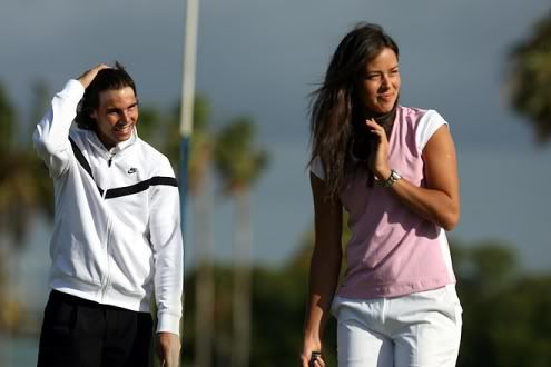 Nadal e Ana Ivanovic trocaram raquetes por Golfe