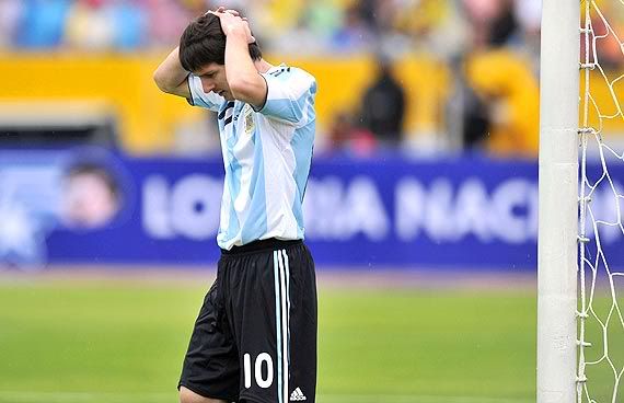 Argentina de Messi está em quarto lugar