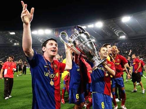 Messi com o troféu