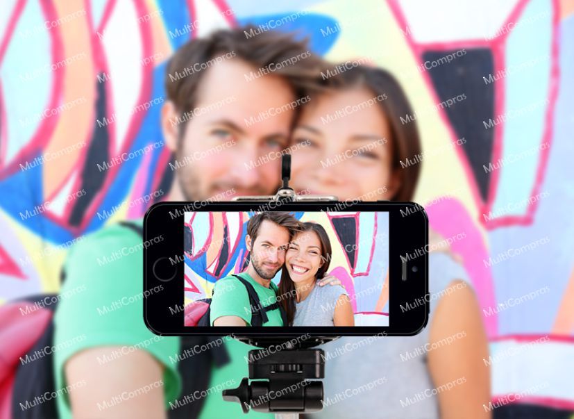 Brazo Monopod Selfies Universal compatible con Android e IOS Fotos Cámara Samsung Galaxy Iphone Motorola LG Sony Accesorio MultiCompras mercadolibre Mercadopago Lineo multicomprasmx.com