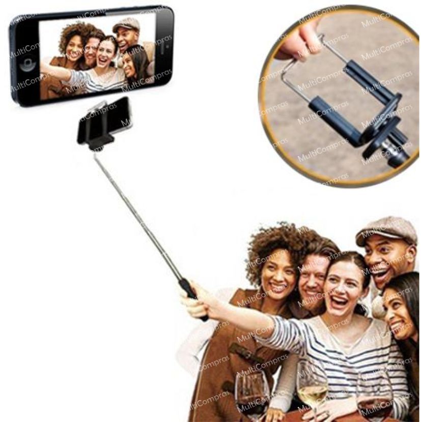 Brazo Monopod Selfies Universal compatible con Android e IOS Fotos Cámara Samsung Galaxy Iphone Motorola LG Sony Accesorio MultiCompras mercadolibre Mercadopago Lineo multicomprasmx.com