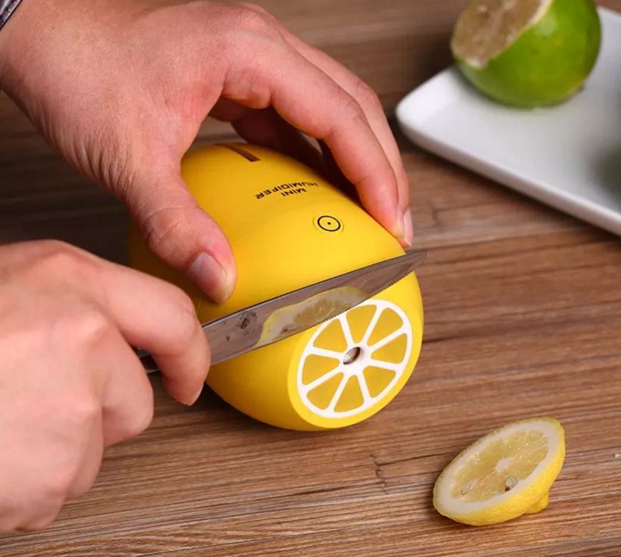 Humificador Limon Vaporizador Con Luz Led Aromaterapia Humificador Limon Vaporizador Con Luz Led Aromaterapia