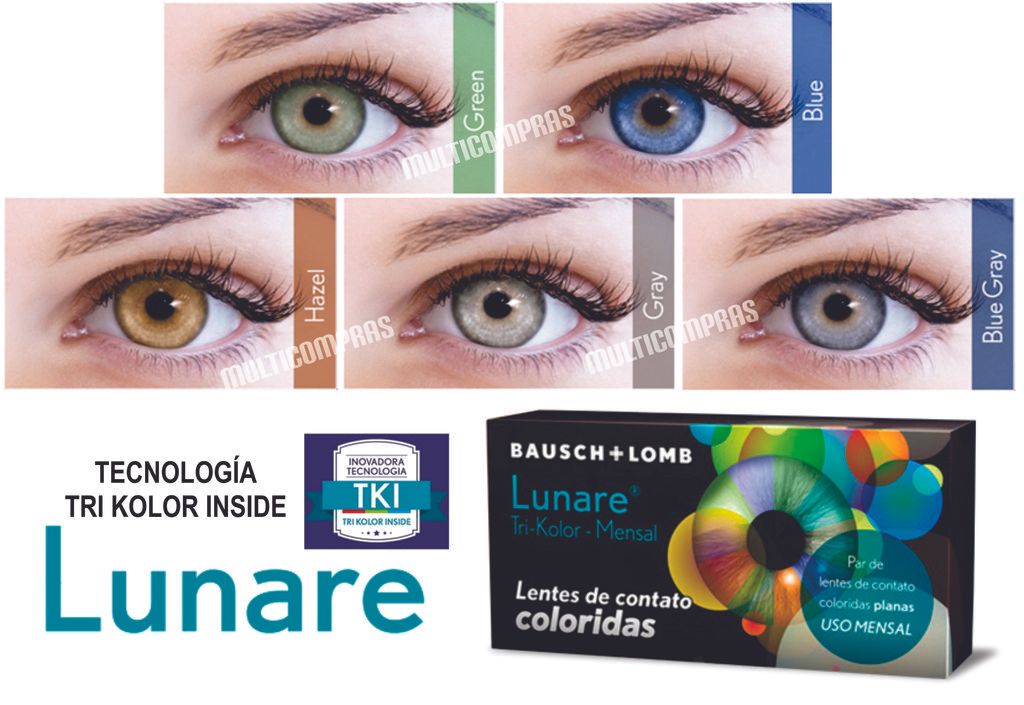 Pupilentes Lunare Trikolor Bausch & Lomb Mensual Brasileño Pupilentes Lunare Trikolor Bausch & Lomb Mensual Brasileño