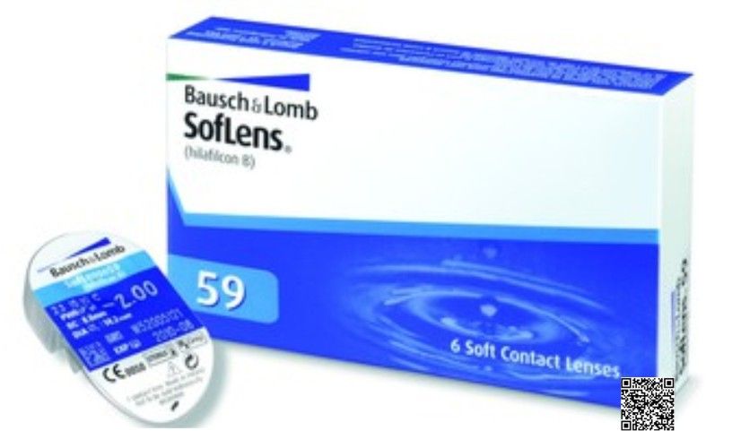SofLens 59 es un lente de contacto blando de uso diario, de reemplazo programdo anual para corregir miopí­a o hipermetropí­a. Multi Compras multicomprasmx mercadolibre mercadopago optica Bausch & Lomb