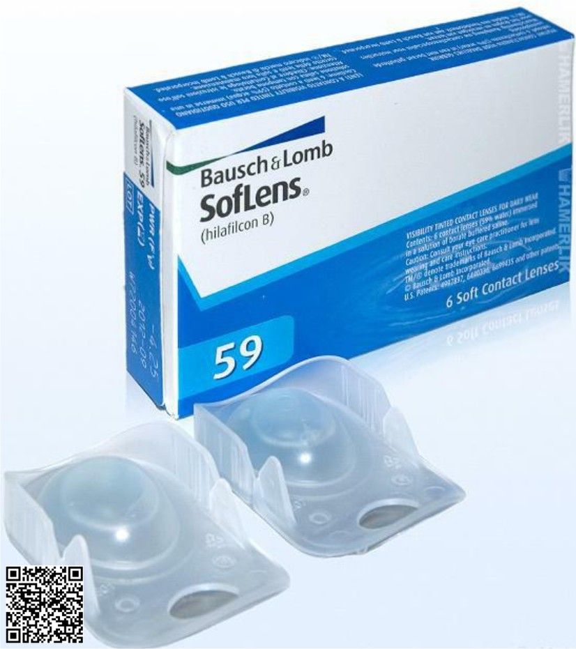 SofLens 59 es un lente de contacto blando de uso diario, de reemplazo programdo anual para corregir miopí­a o hipermetropí­a. Multi Compras multicomprasmx mercadolibre mercadopago optica Bausch & Lomb