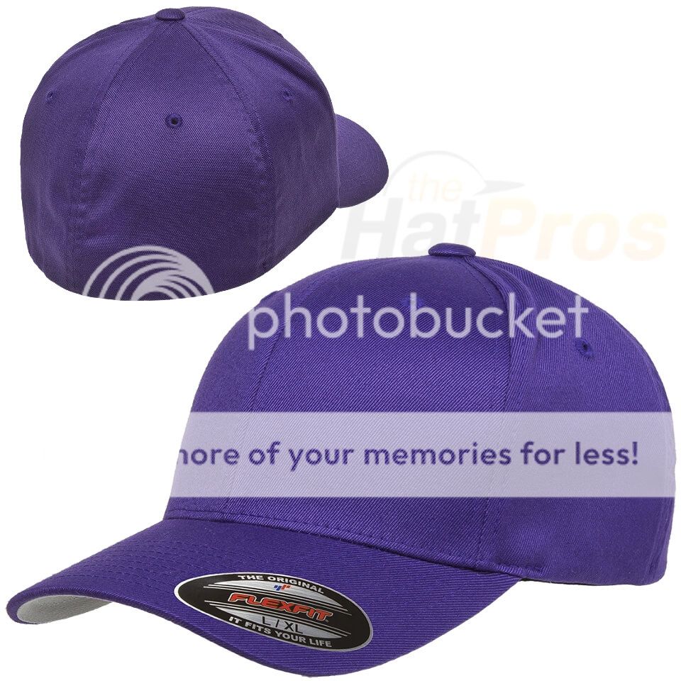 Classic Flexfit Curved Visor Ballcap 6277 - Purple