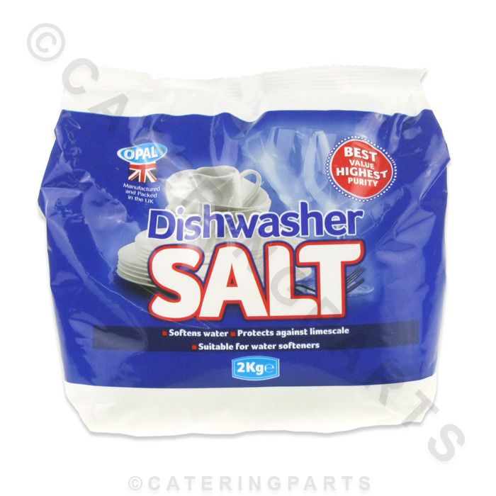 GLASS WASHER WATER SOFTENER REGENERATION SALT GRANULES 5 X 2kg BAG 10 KG DISH
