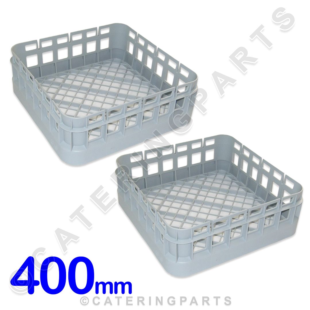 2 X CLASSEQ CLASSIC 400 X 400 OPEN CUP GLASS DISH-WASHER RACKS BASKETS 500GBP