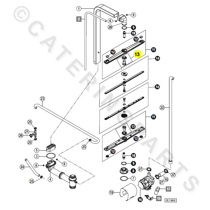 Hobart Am14 Dishwasher Parts