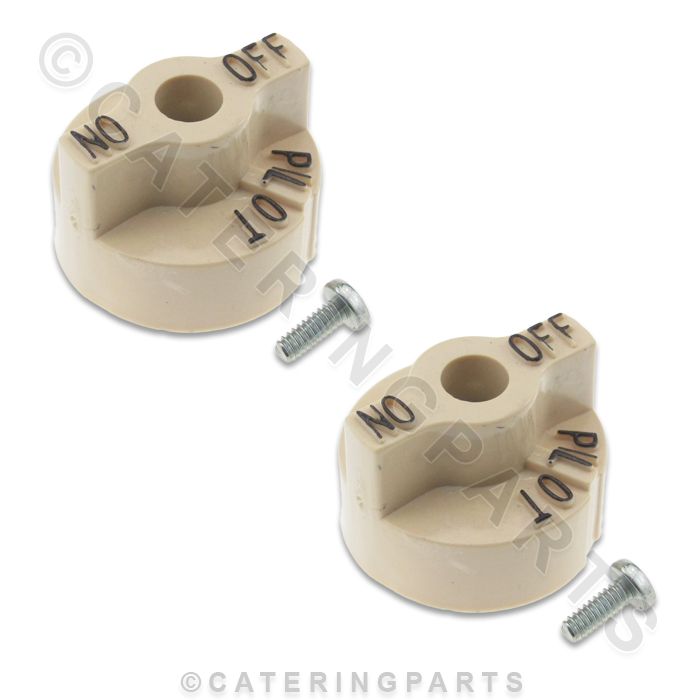 2 x ROBERTSHAW GAS VALVE CONTROL KNOB ON OFF PILOT FOR HENNY PENNY ...