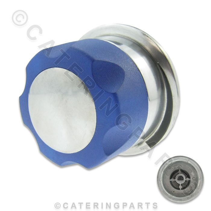 IMPERIAL GAS RANGE BURNER HOB TAP CONTROL VALVE KNOB IR-6 IR-10 BLUE CHROME