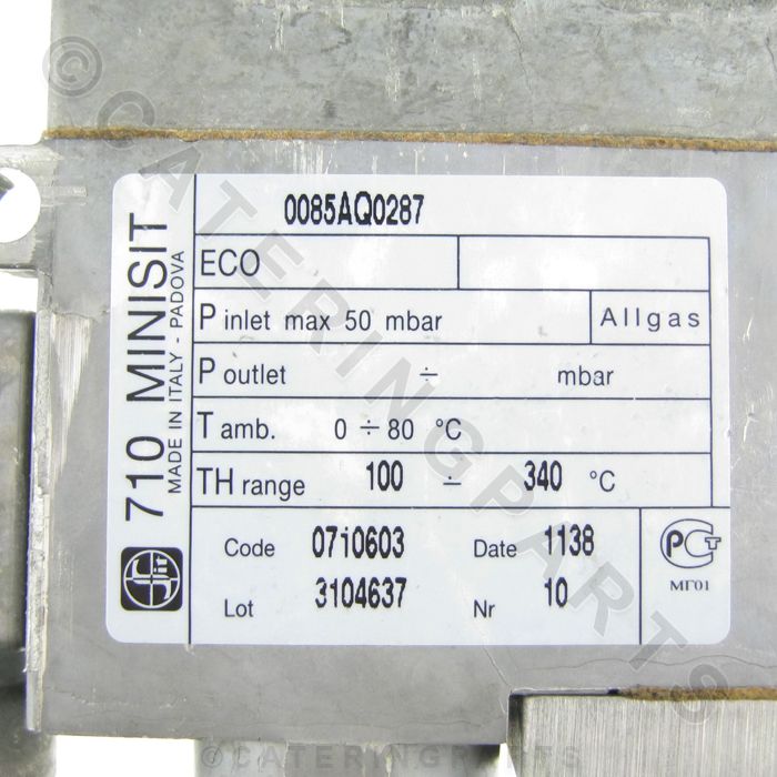 710 MINISIT 0.710.603 TERMOSTATO CONTROLLO 100-340 ° C Valvola gas per forno principale